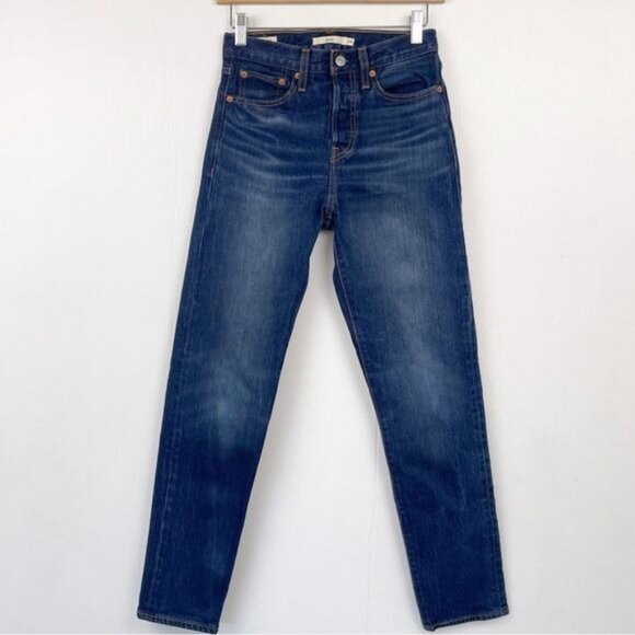 Levi’s Wedgie Skinny Leg High Rise Cropped Jeans 24 - Picture 1 of 8